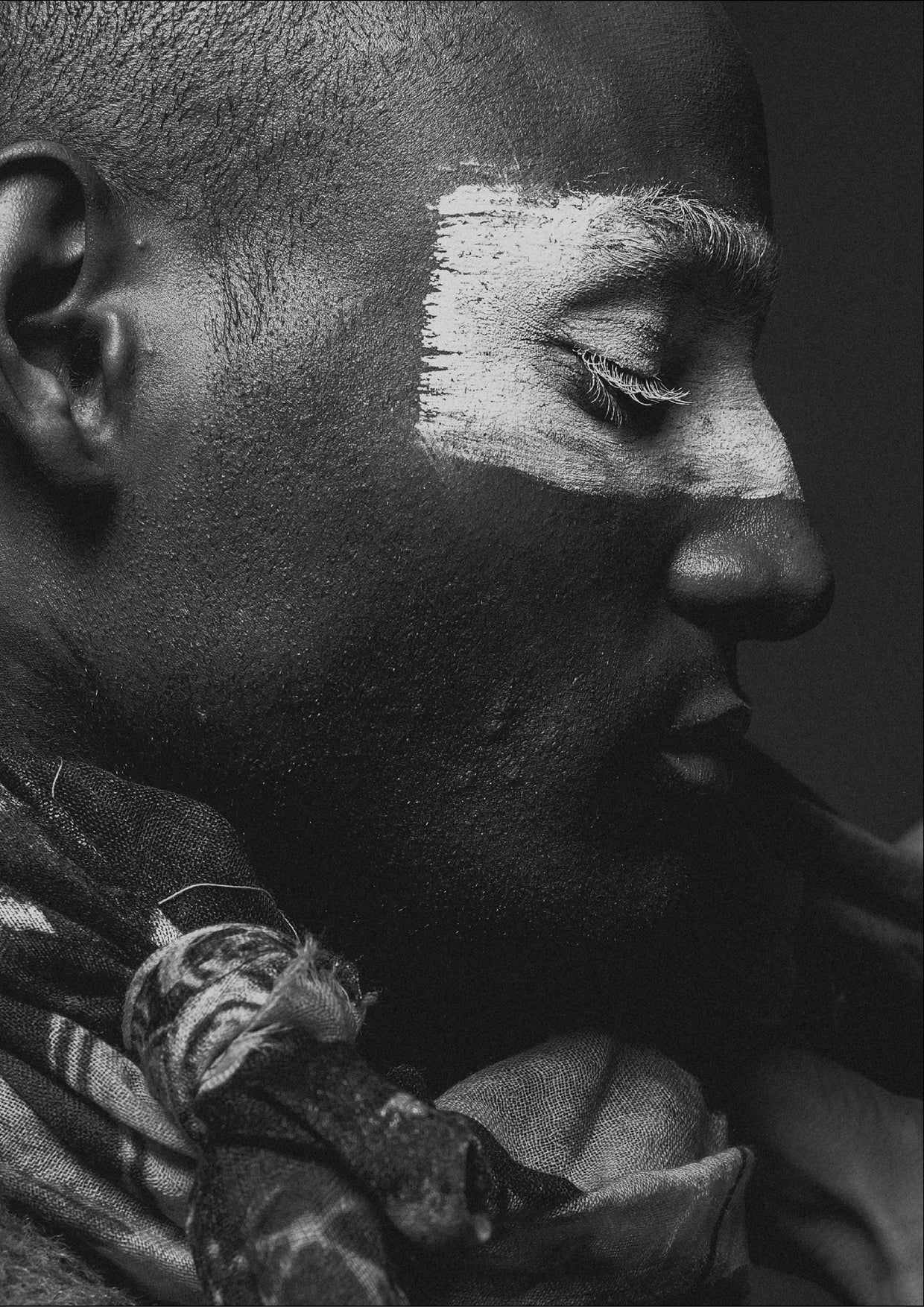 SCARF FRINGE - SOFT MODAL printed drawings - BERENIK