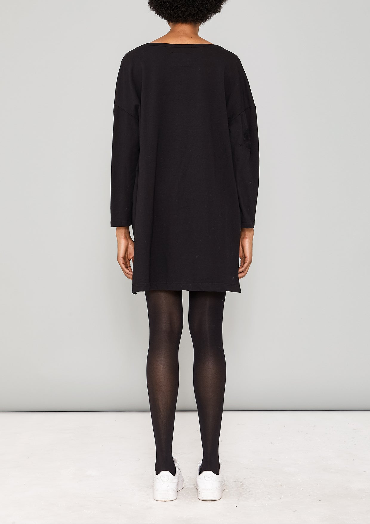 SWEATER TIGHT SLEEVES - COTTON JERSEY black - BERENIK