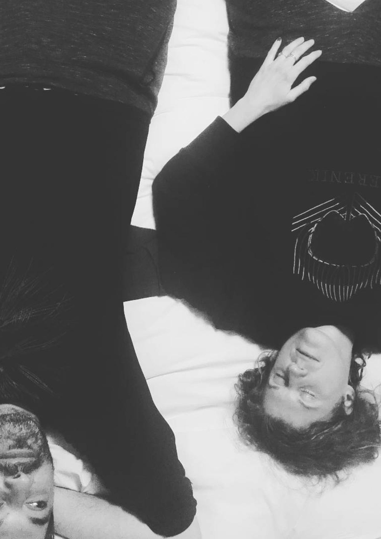 SWEATER OVERSIZED - black with logo embroidery - BERENIK