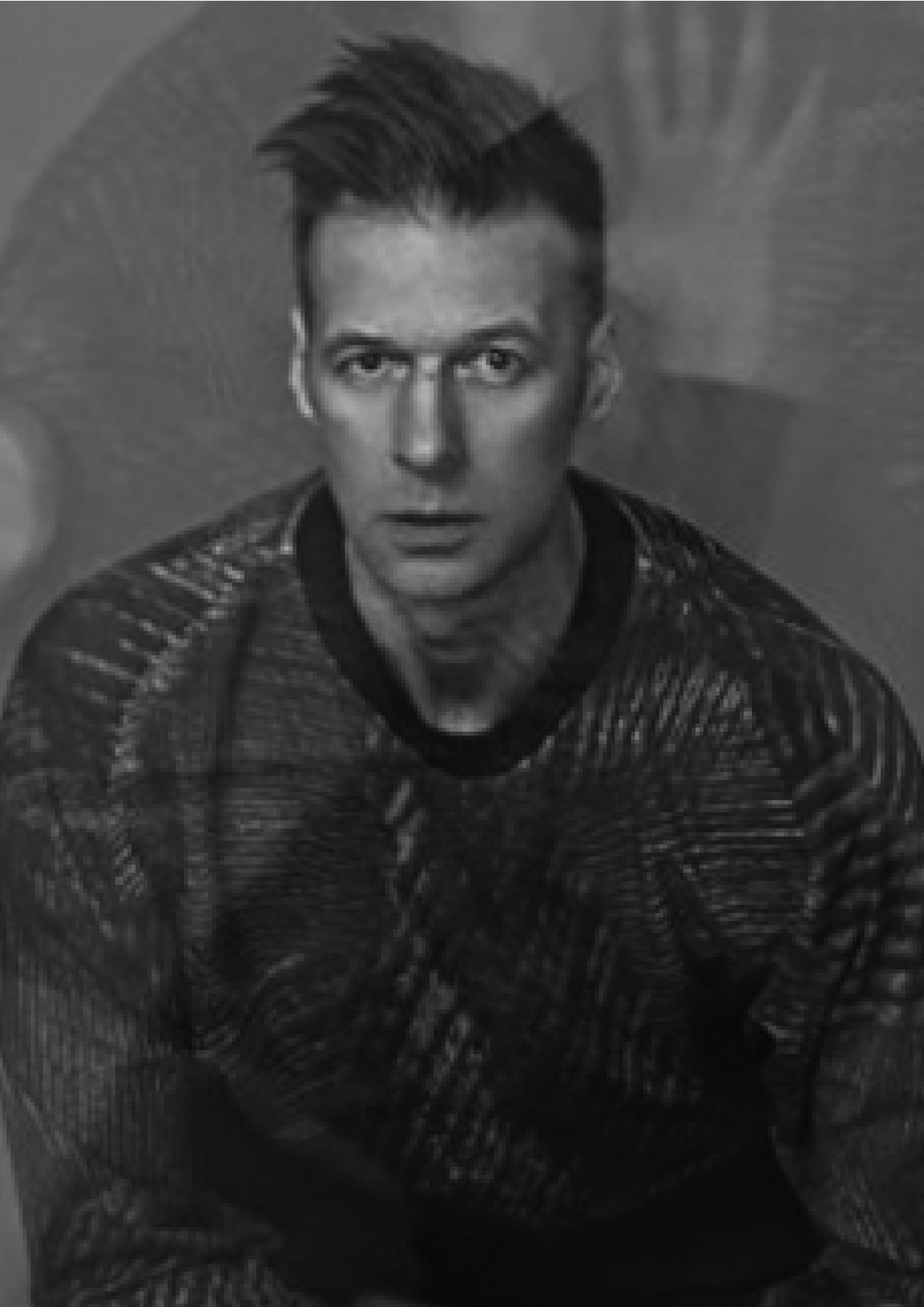 SWEATER OVERSIZED - COTTON JERSEY printed peacock - BERENIK