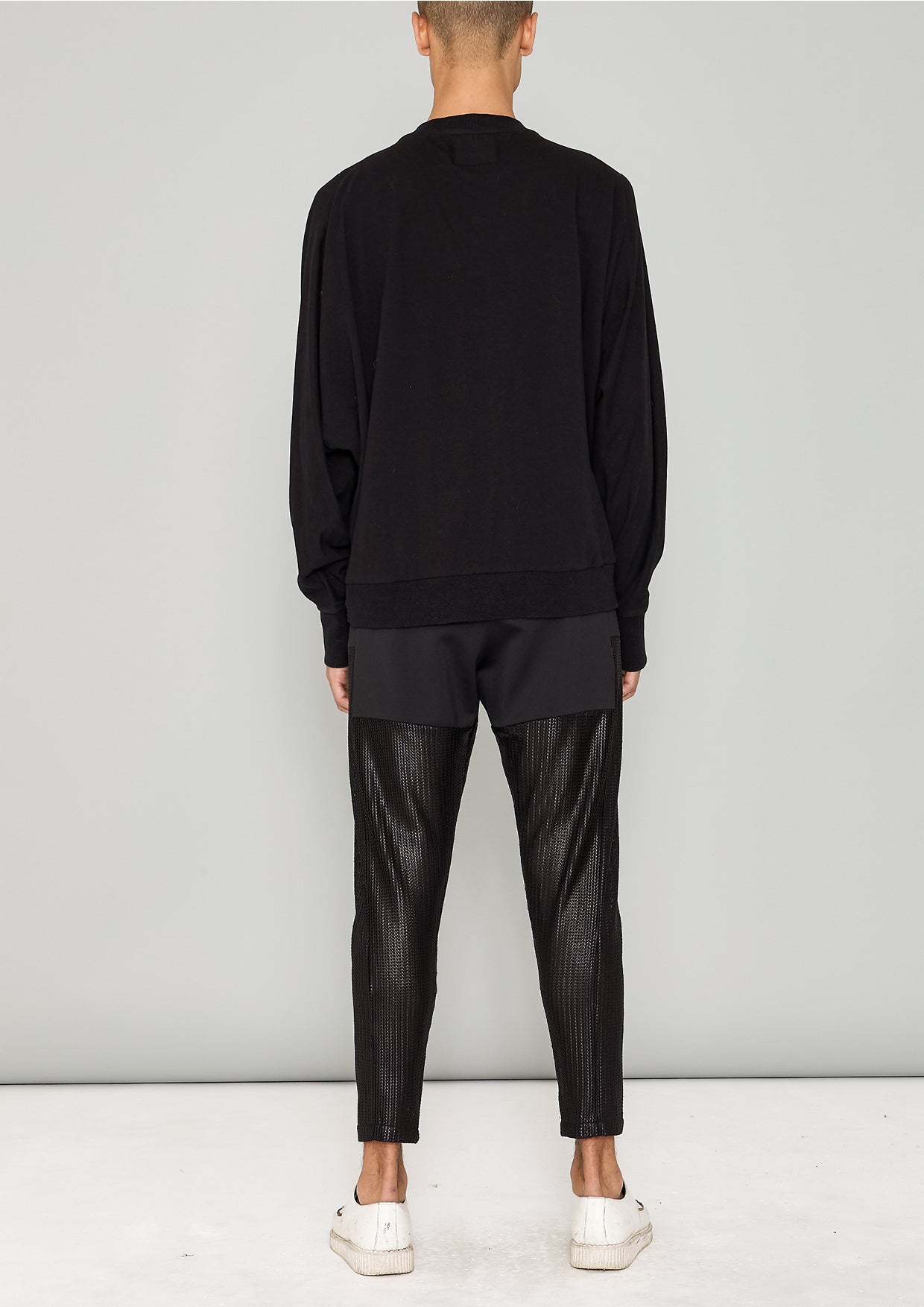 SWEATER OVERSIZED - COTTON JERSEY black - BERENIK