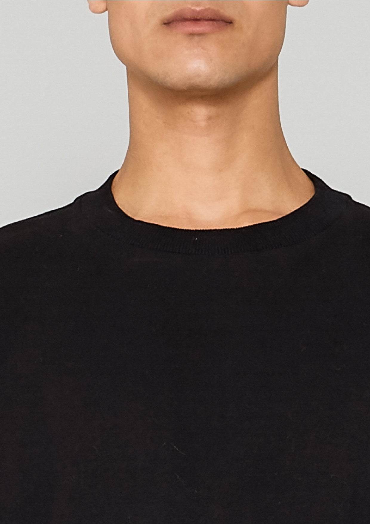 SWEATER OVERSIZED - COTTON JERSEY black - BERENIK