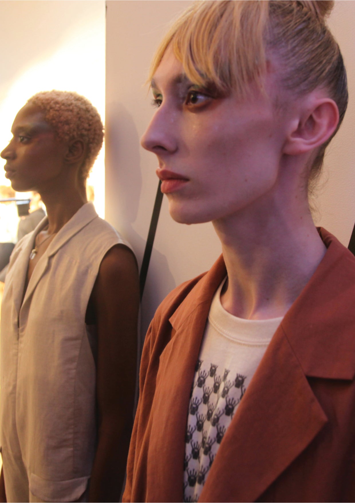 SUMMER BLAZER/JACKET - LINEN brick - BERENIK