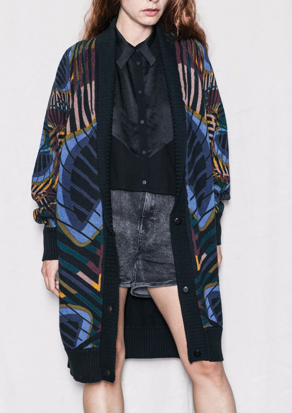 CARDIGAN - KNIT PEACOCK color - BERENIK