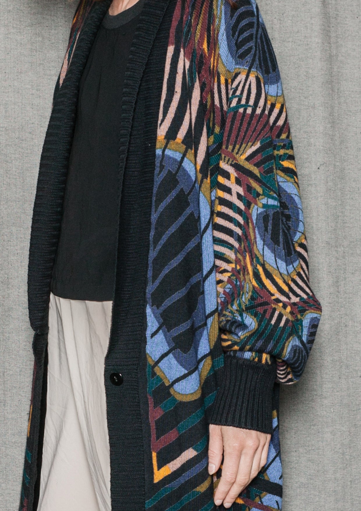 CARDIGAN - KNIT PEACOCK color - BERENIK