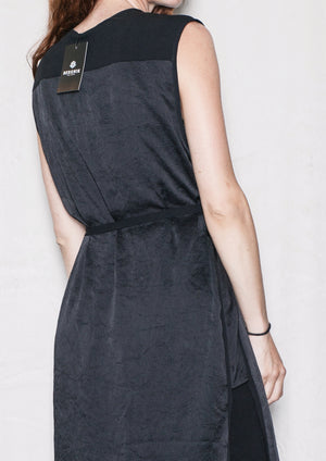 DRESS SLEEVELESS - black shiny - BERENIK