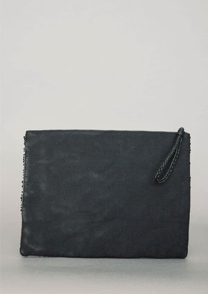 LAPTOP CASE - LEATHER w. Pearl Embroidery - BERENIK