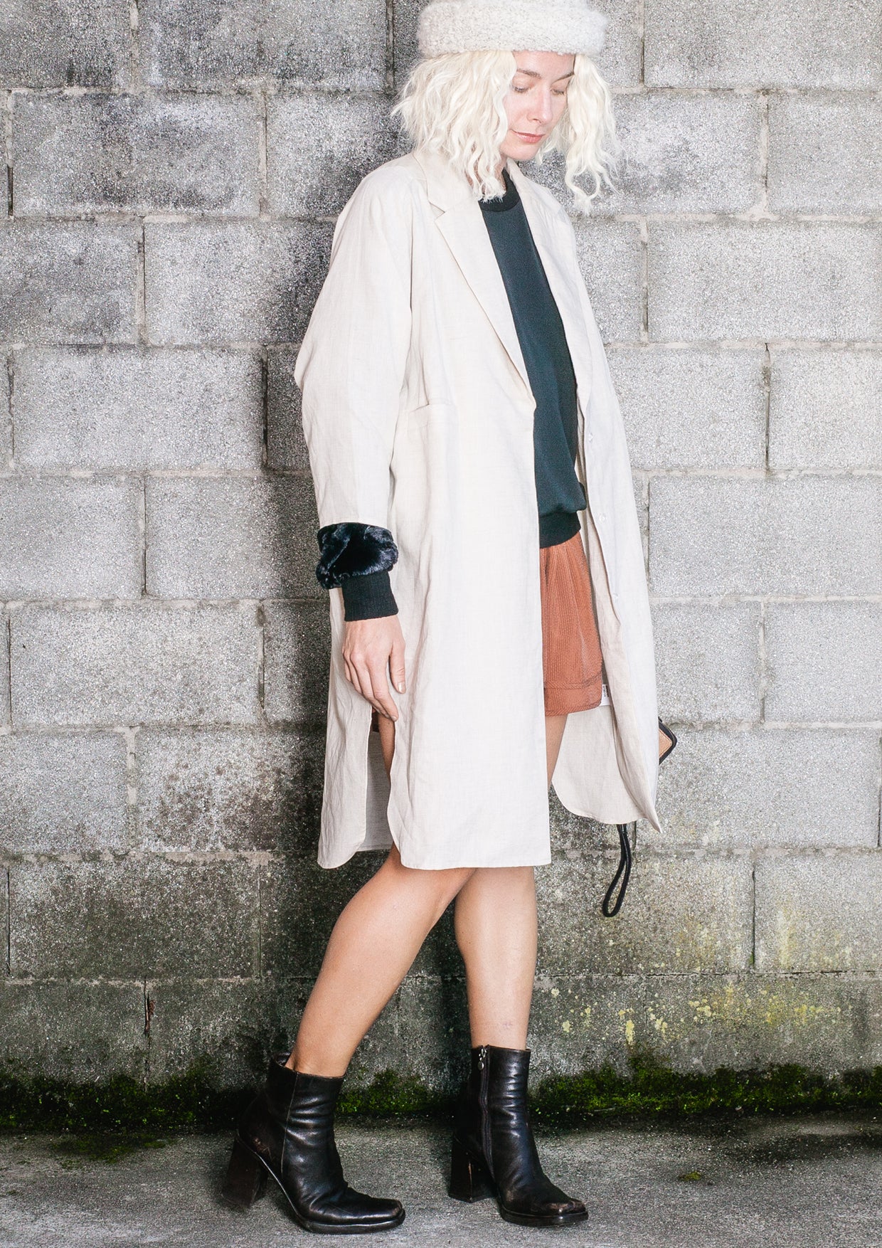 SUMMER COAT - LINEN natural white - BERENIK