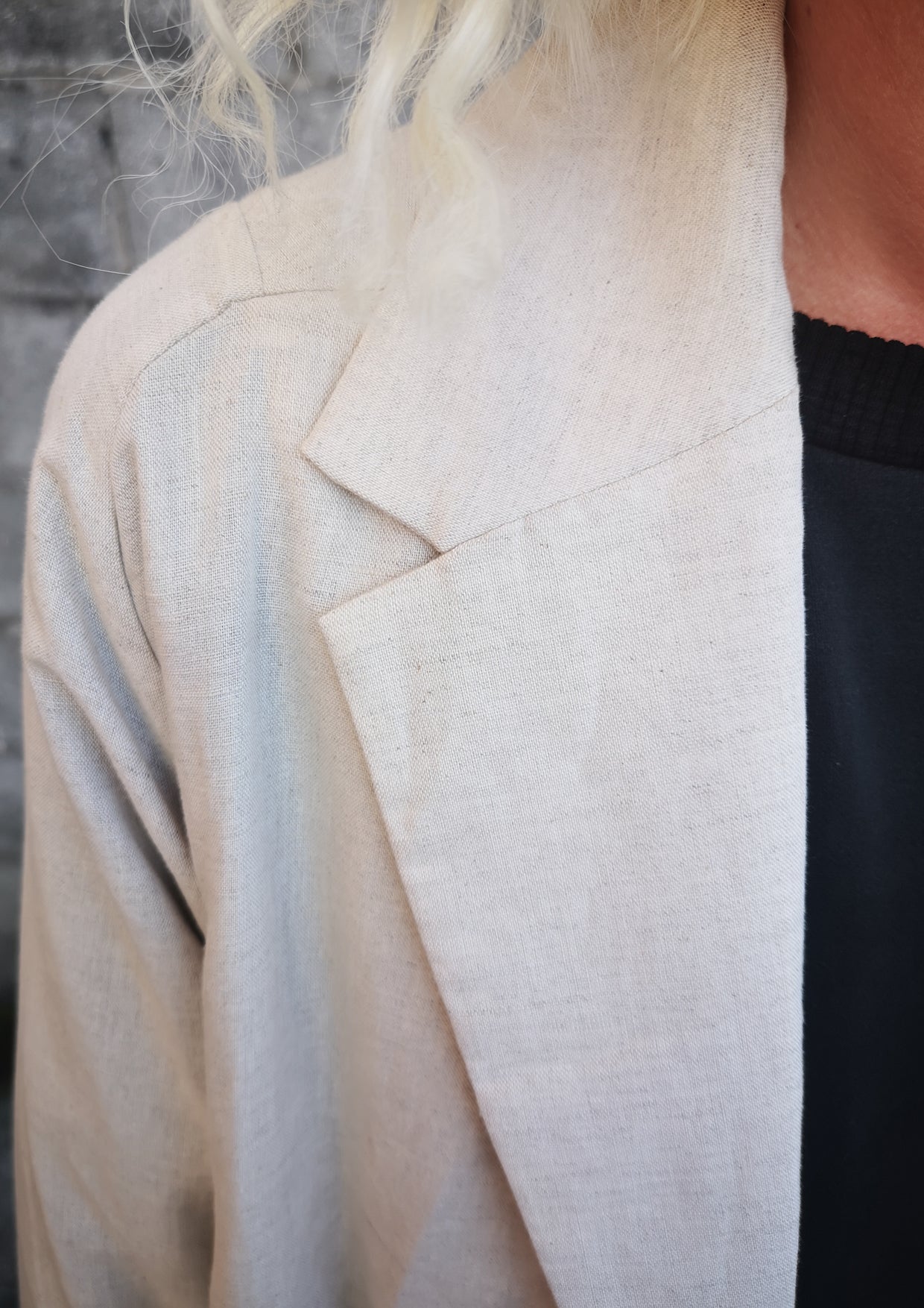 SUMMER COAT - LINEN natural white - BERENIK