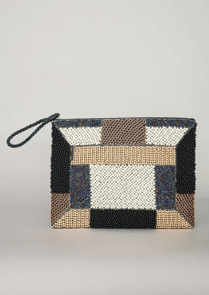 LAPTOP CASE - LEATHER w. Pearl Embroidery - BERENIK