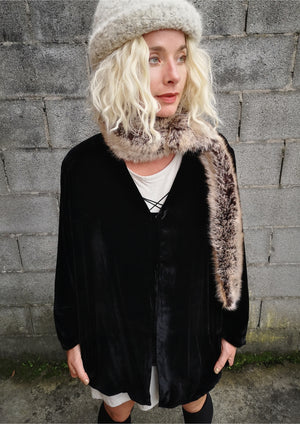 LIMITED EDITION - FAUX FUR SCARF - racoon - BERENIK