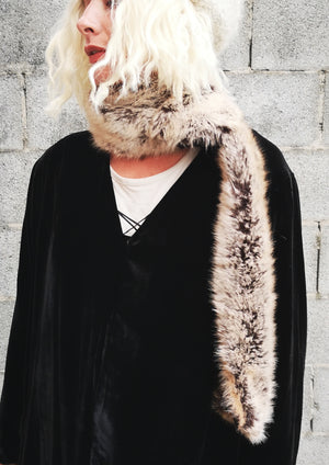 LIMITED EDITION - FAUX FUR SCARF - racoon - BERENIK