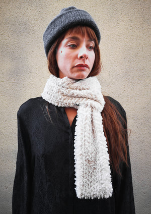 SCARF - FAUX FUR ivory - BERENIK