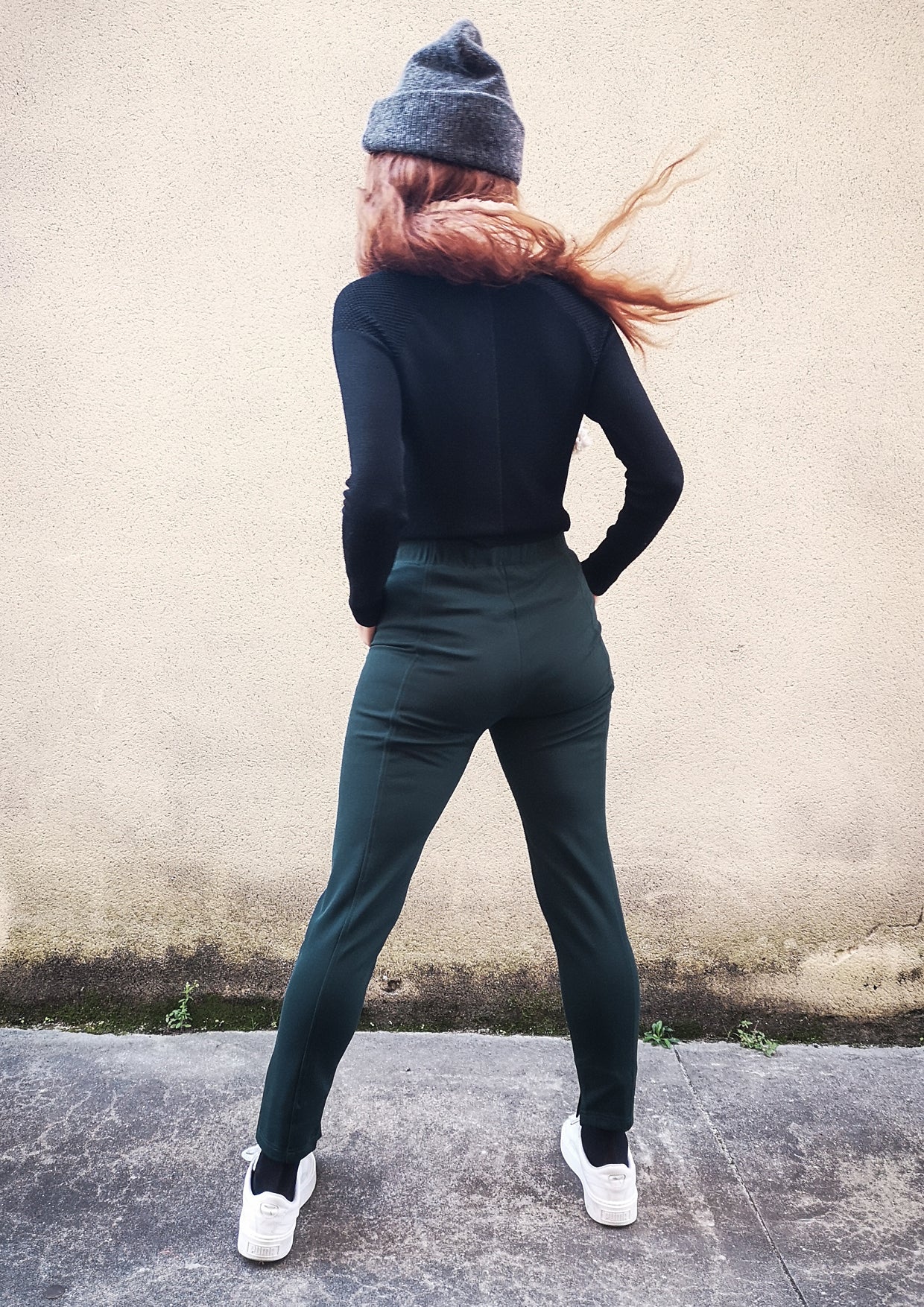 SWEATER LONG SLEEVE - KNIT TRANSPARENT black - BERENIK