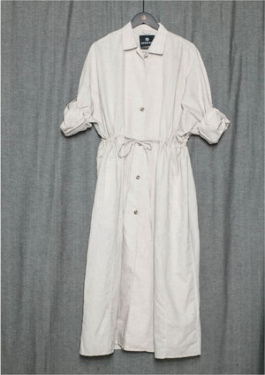 DRESS LONG SUMMER - LINEN natural white - BERENIK