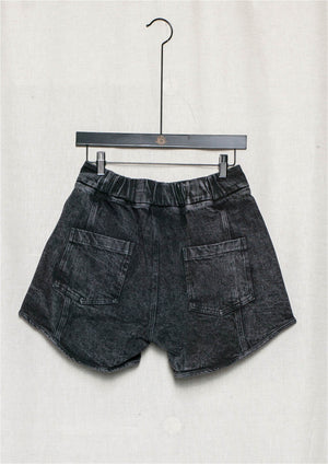 HIP SUMMER SHORTS - DENIM washed black - BERENIK