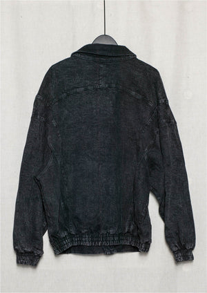 JACKET OVERSIZED - DENIM washed black - BERENIK