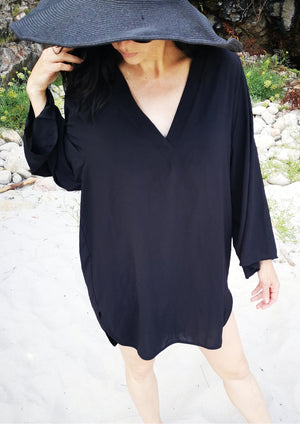 SHIRT/DRESS - black - BERENIK