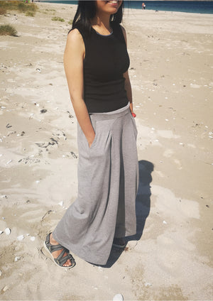 SHIRT SLEEVELESS STRETCH - KNIT black - BERENIK