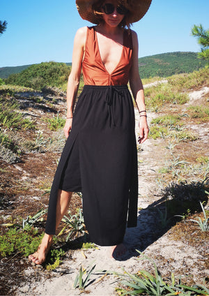 SKIRT LONG - black - BERENIK