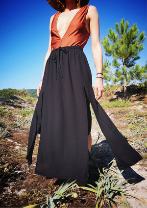 SKIRT LONG - black - BERENIK