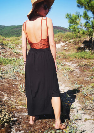 SKIRT LONG - black - BERENIK