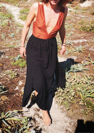 SKIRT LONG - black - BERENIK
