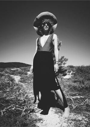 SKIRT LONG - black - BERENIK