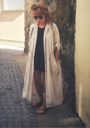 DRESS LONG SUMMER - LINEN natural white - BERENIK