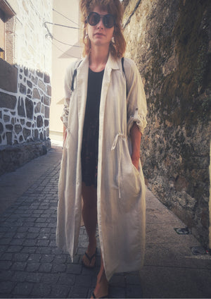 DRESS LONG SUMMER - LINEN natural white - BERENIK