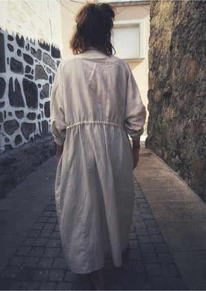 DRESS LONG SUMMER - LINEN natural white - BERENIK