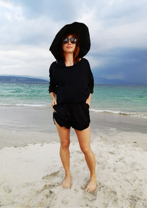 SHIRT - AIRY MESH black - BERENIK