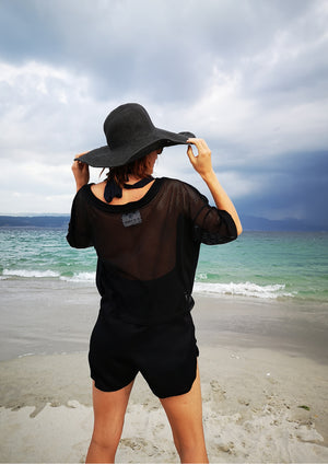 SHIRT - AIRY MESH black - BERENIK
