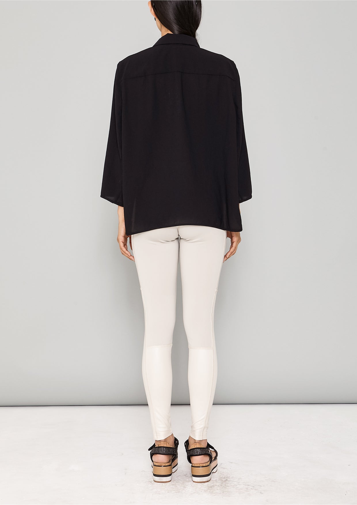 BLAZER/BLOUSE - black plain - BERENIK