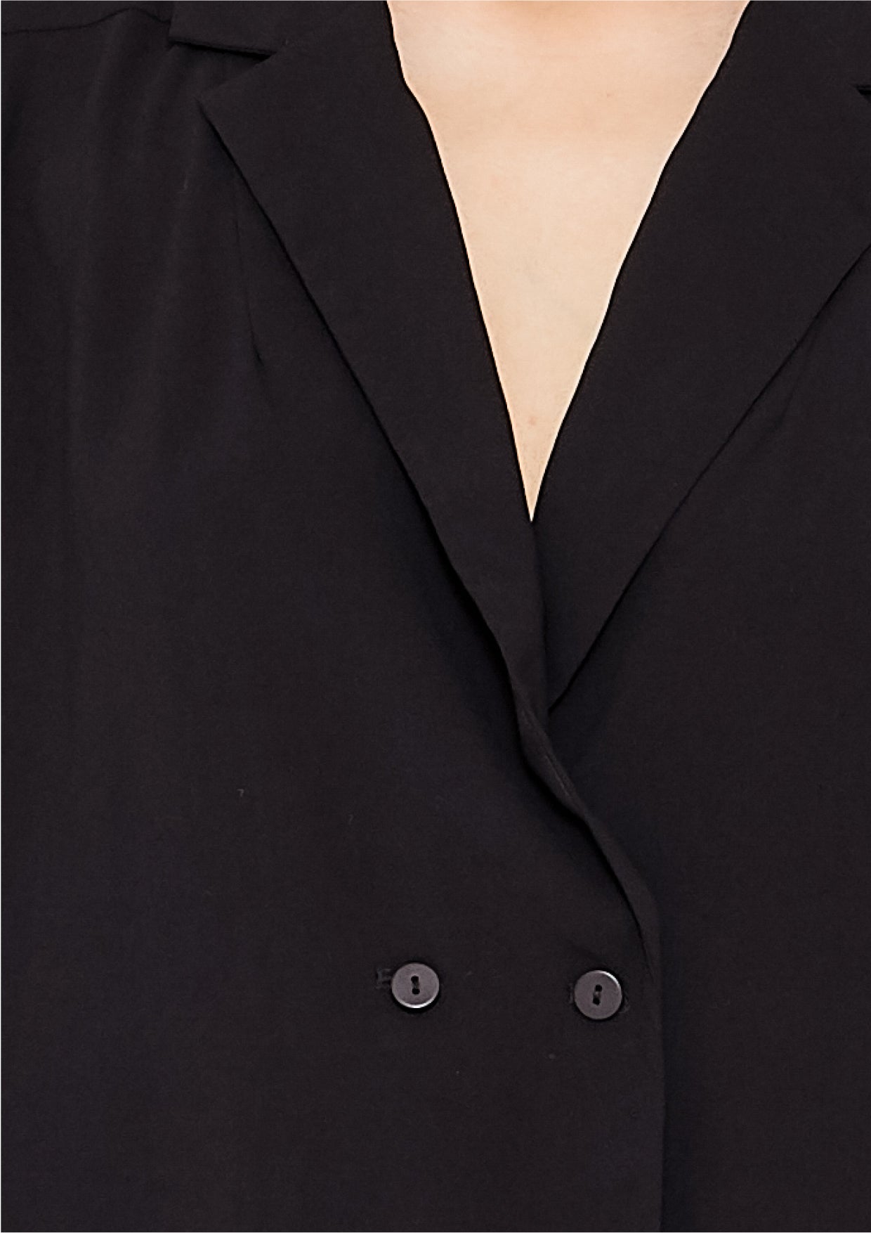 BLAZER/BLOUSE - black plain - BERENIK