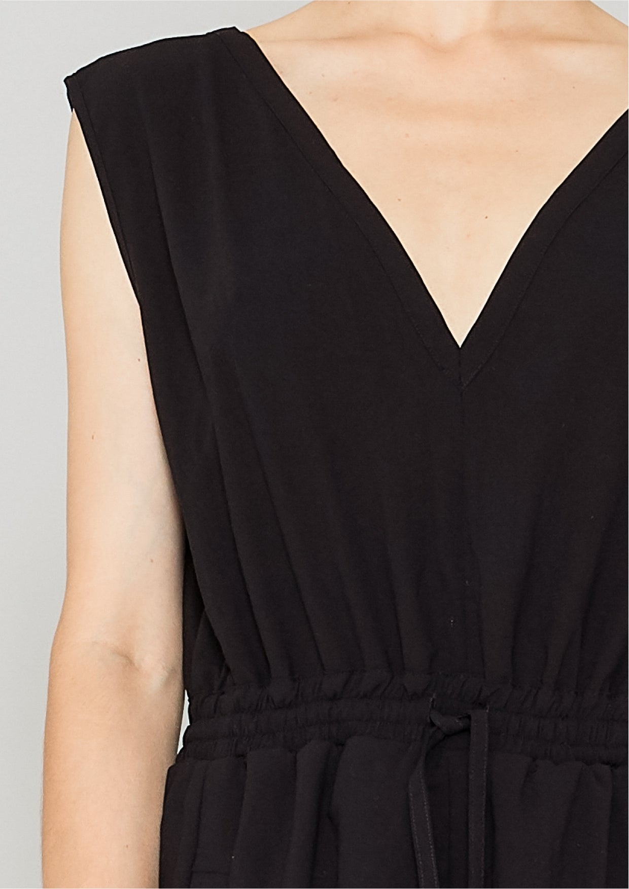 JUMPSUIT-ELASTIC WAIST - black - BERENIK