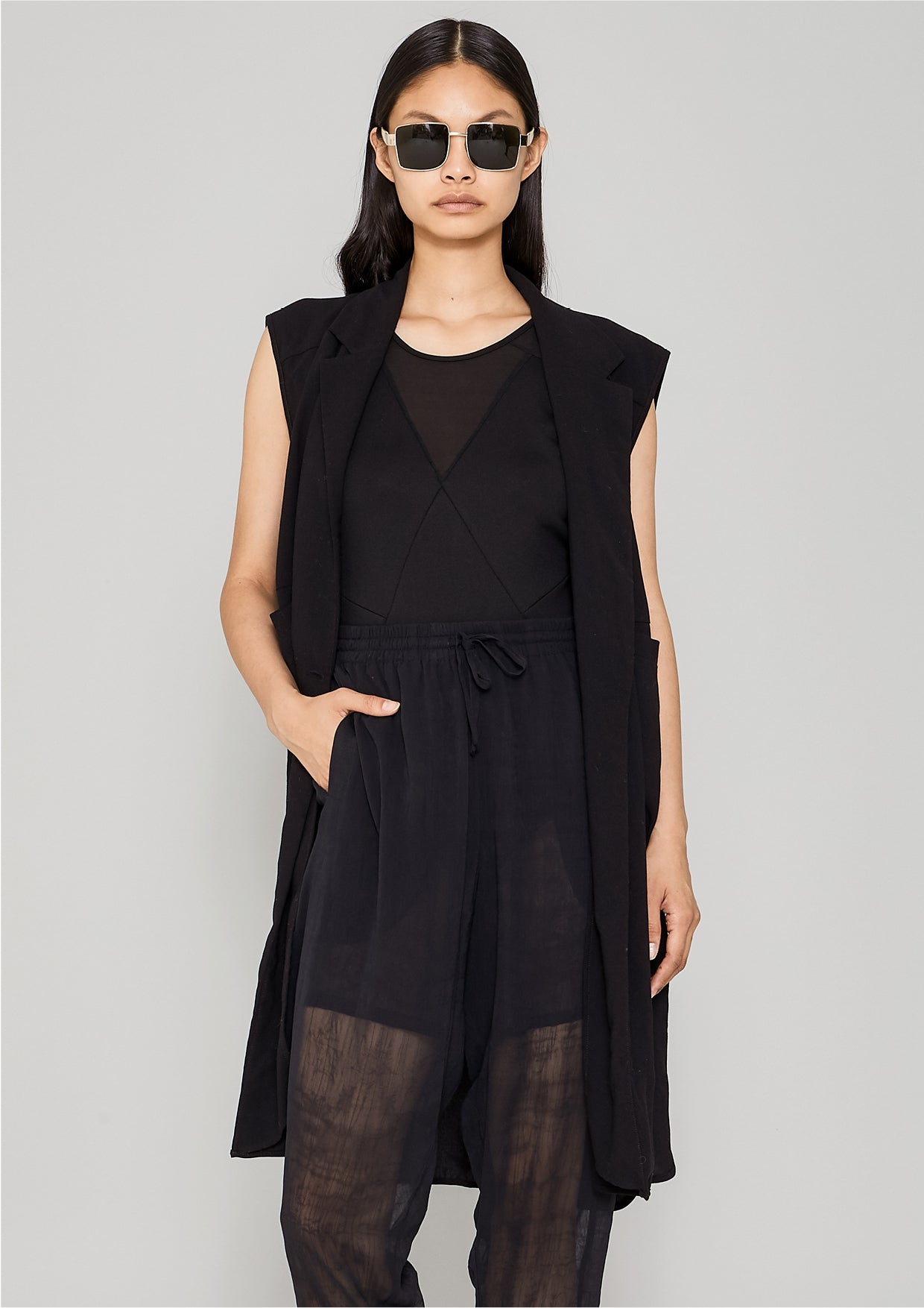 VEST/DRESS - black - BERENIK