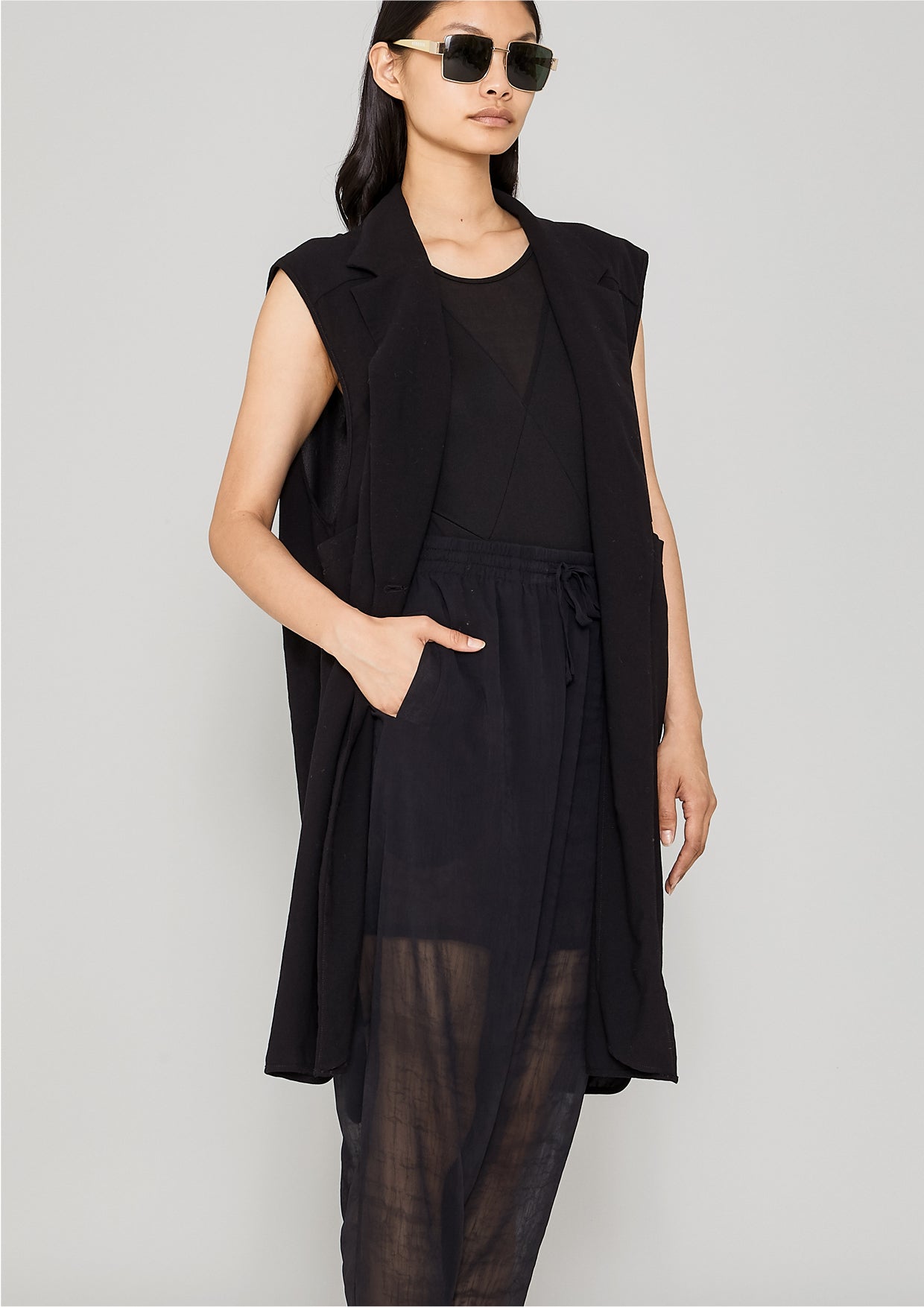 VEST/DRESS - black - BERENIK
