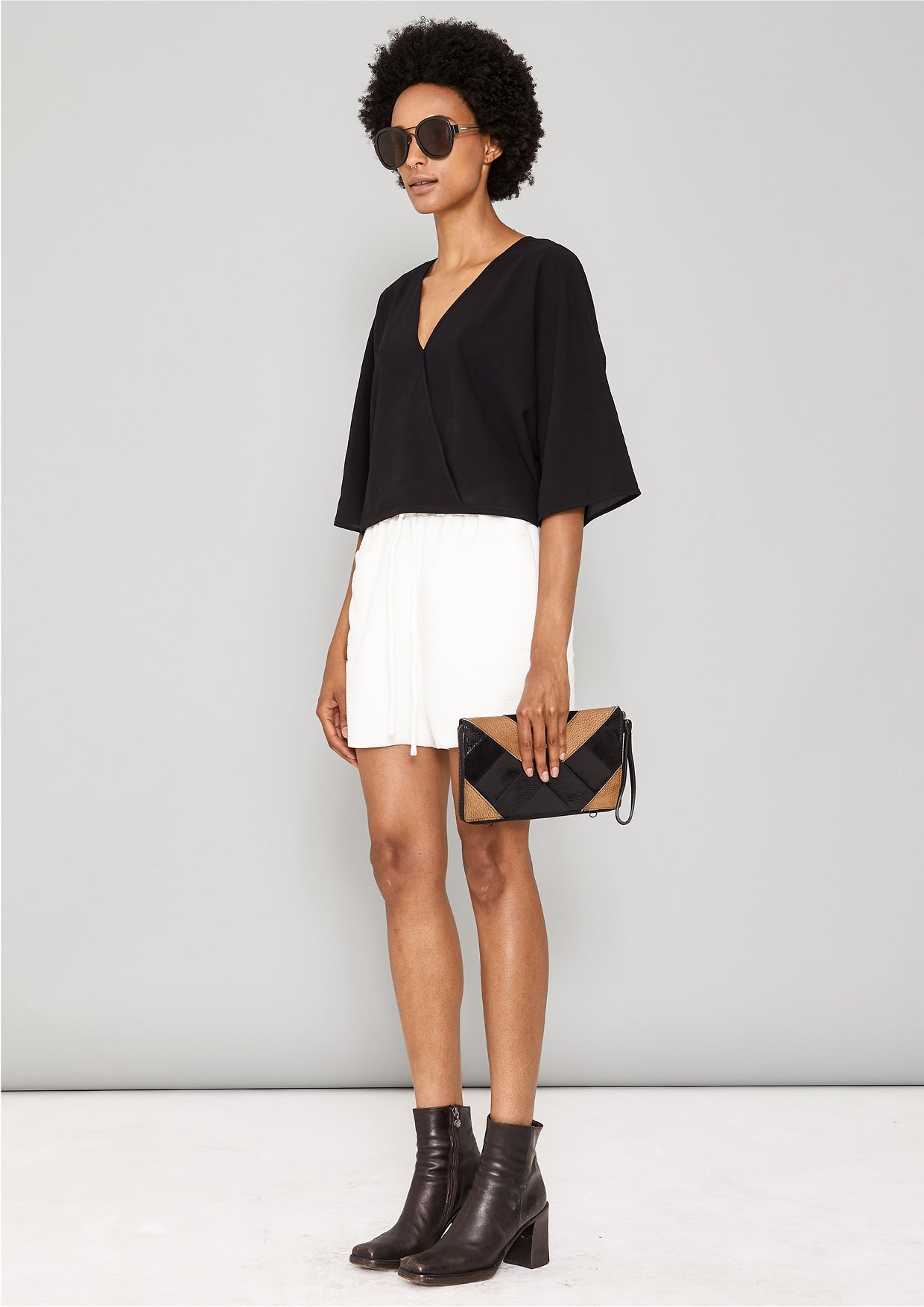 TOP DRAPING - black - BERENIK