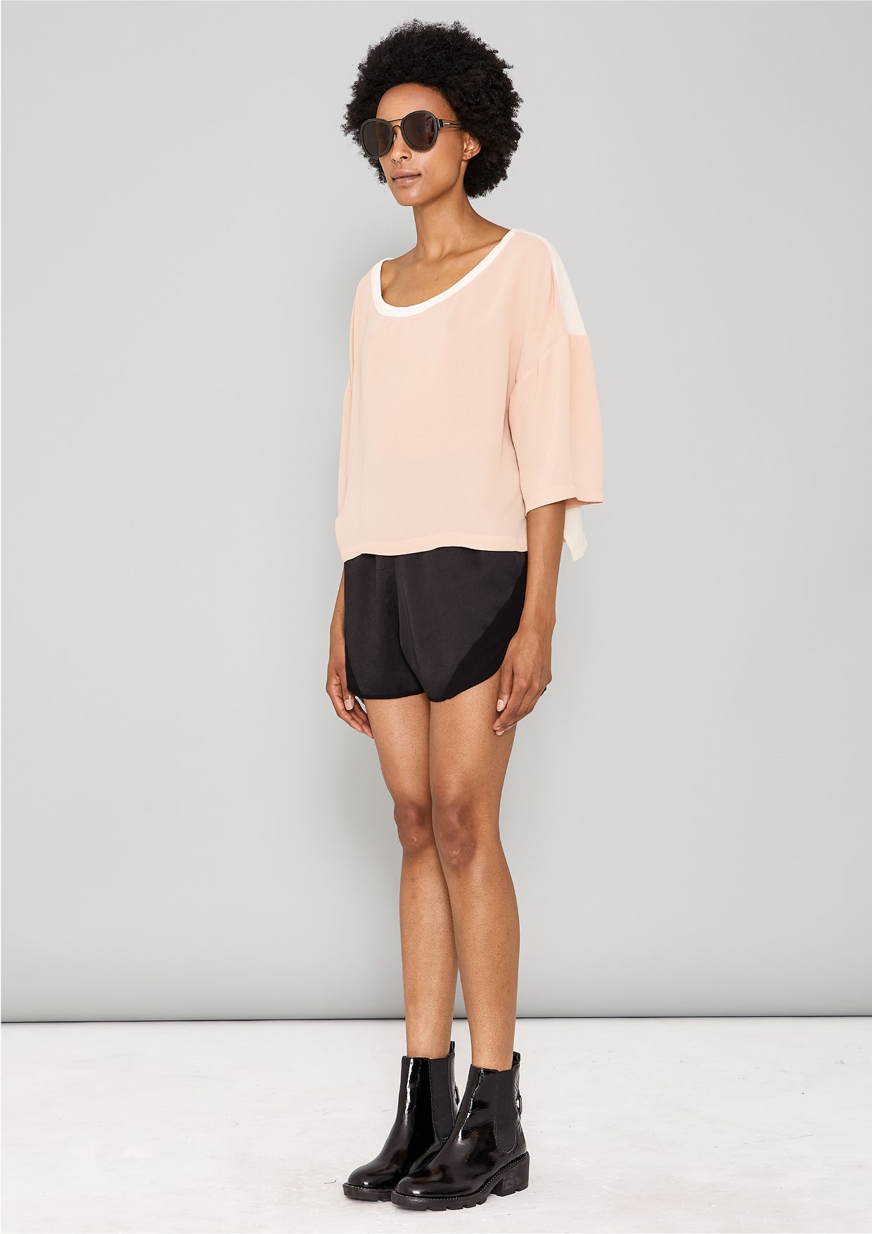 T-SHIRT FEMALE - peach/creme - BERENIK