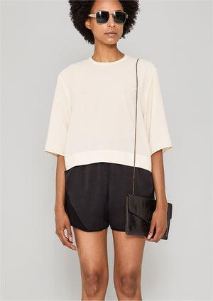 TOP SHORT - SLEEVES - creme - BERENIK