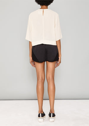 TOP SHORT - SLEEVES - creme - BERENIK