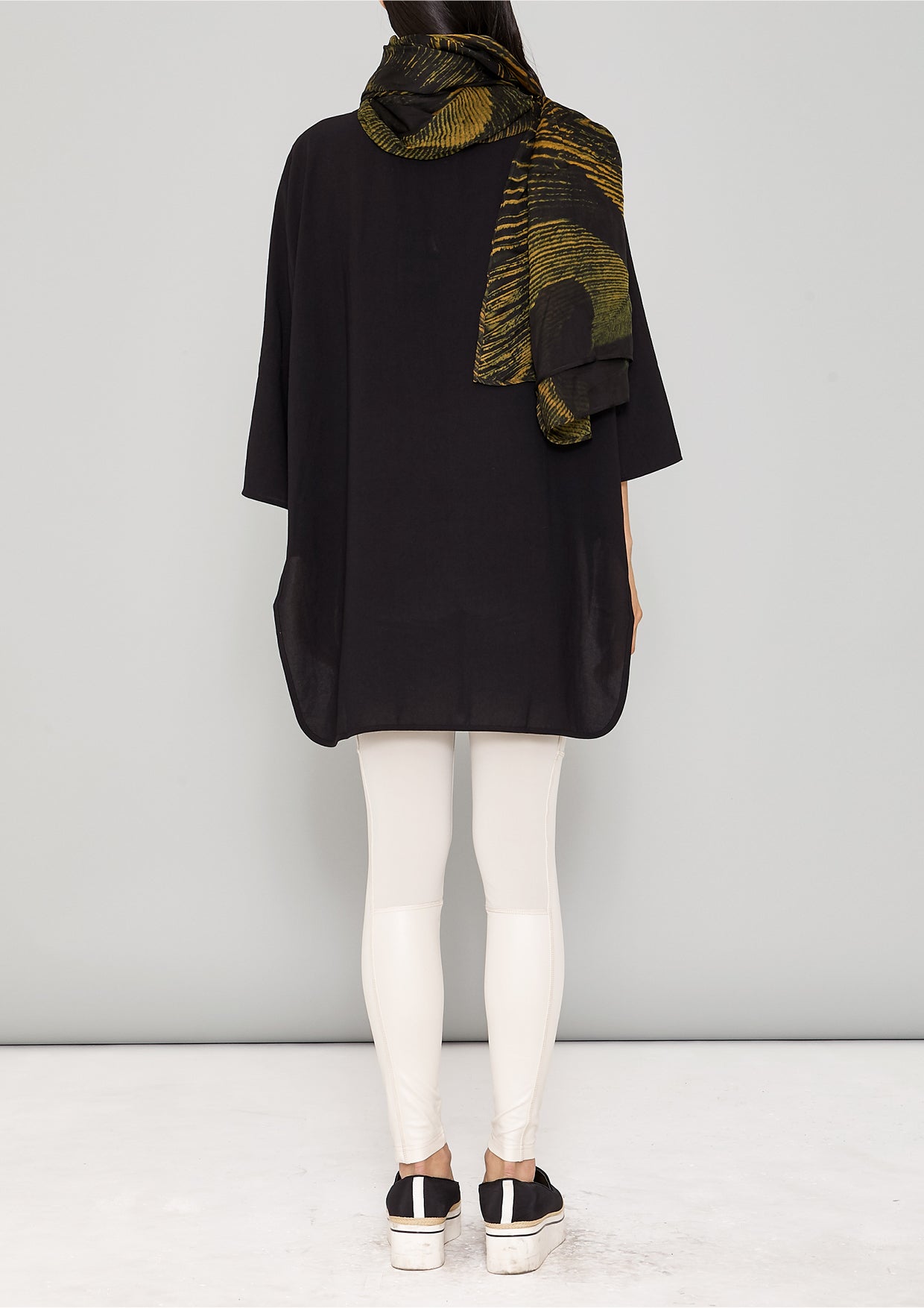 KIMONO SHIRT - black plain - BERENIK