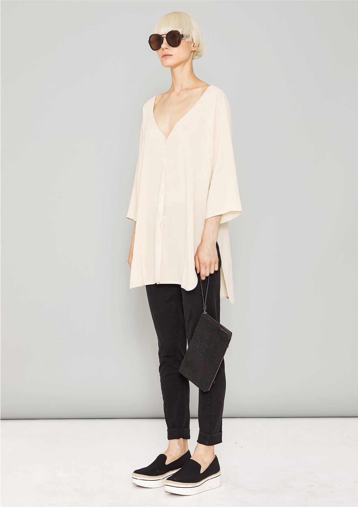 KIMONO SHIRT - creme - BERENIK