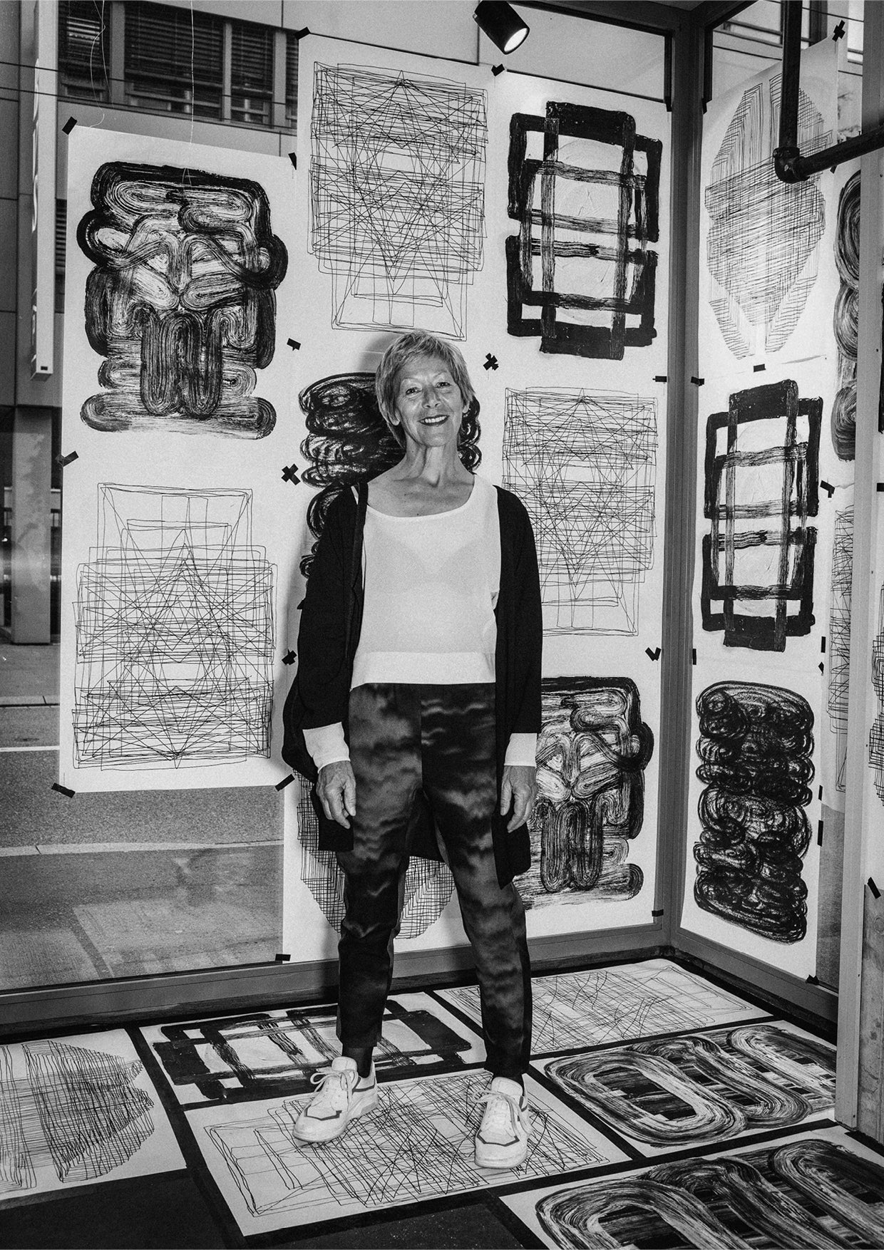 SWEATER - MESH creme - BERENIK