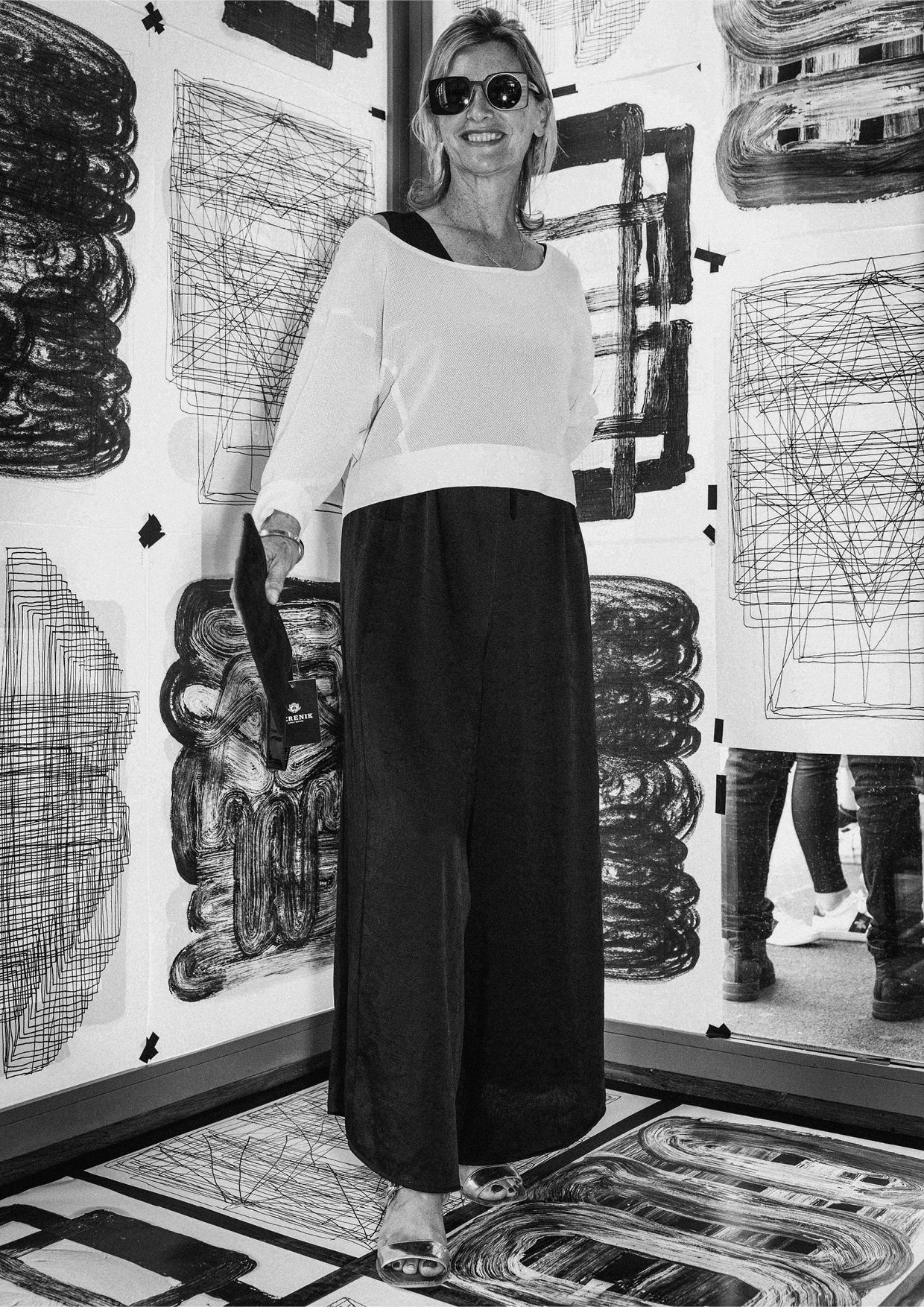 SWEATER - MESH creme - BERENIK