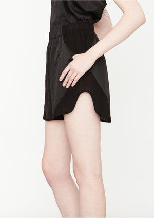 SHORTS - SHINY/MATTE black - BERENIK