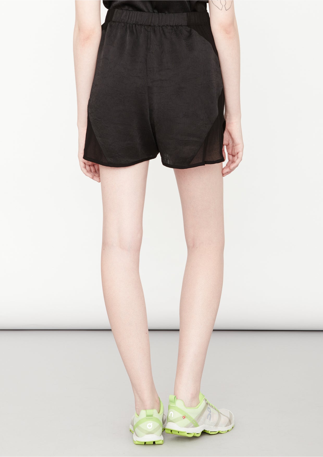 SHORTS - SHINY/MATTE black - BERENIK