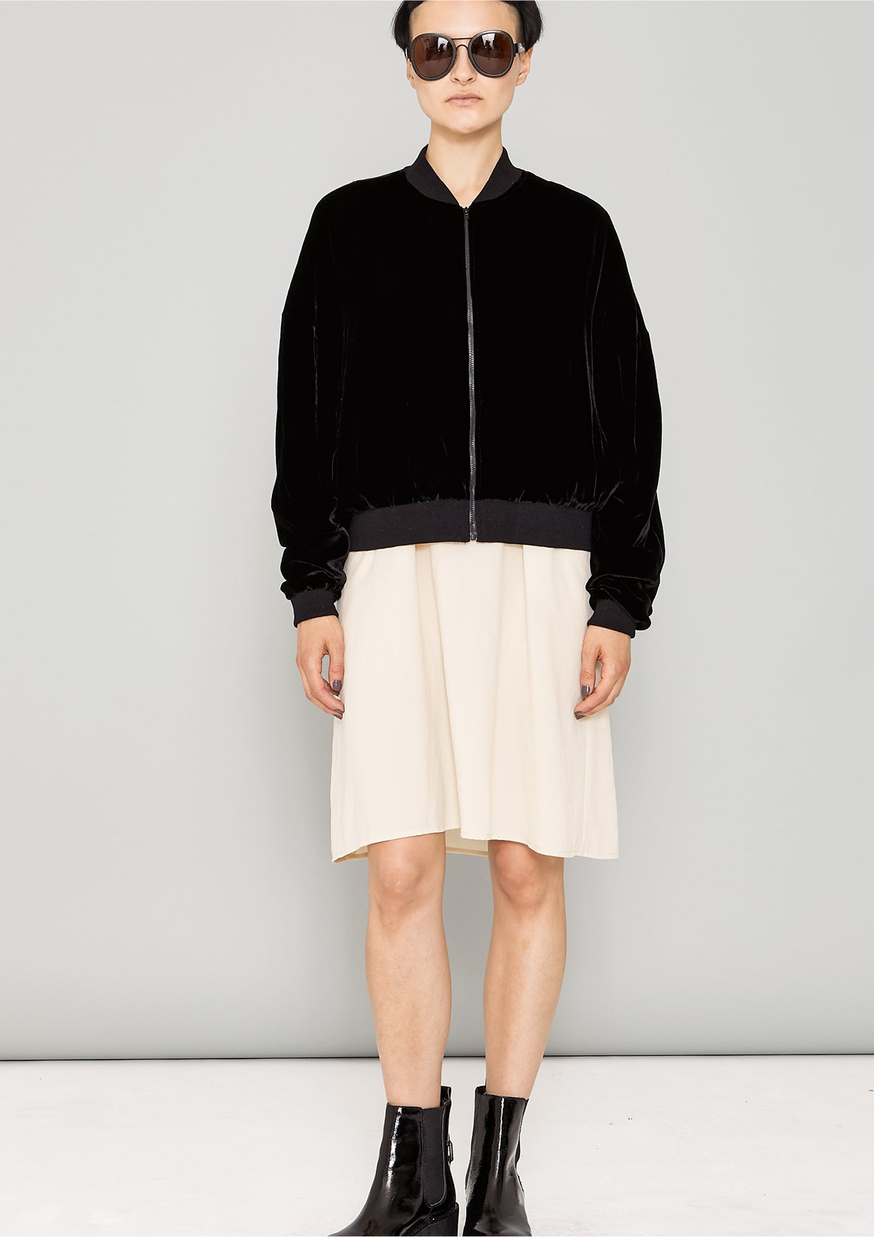 SHIRT/DRESS SLEEVELESS - creme - BERENIK