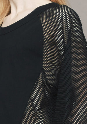 SUMMER SWEATER - AIRY MESH black - BERENIK